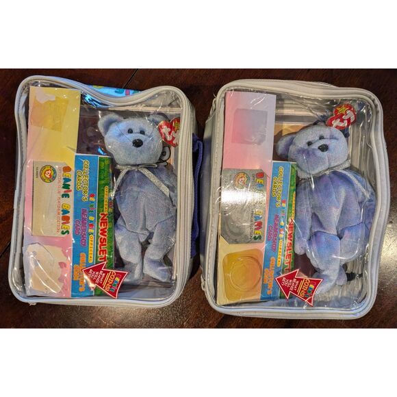 Other - Beanie Baby Clubby & Clubby II–Platinum Pack Collector Bears – Member Cards Incl